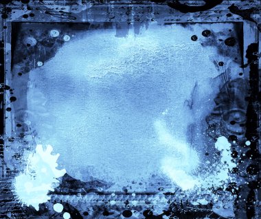 Grunge retro tarzı çerçeve projeleriniz için