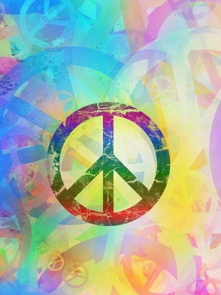 Colagem texturizada abstrata - Fundo da paz — Fotografia de Stock