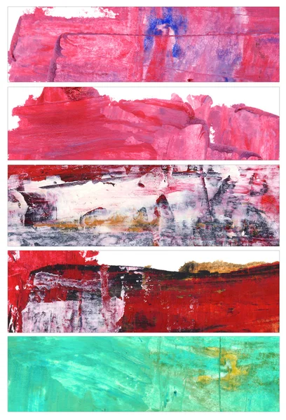 Set of abstract watercolor banners