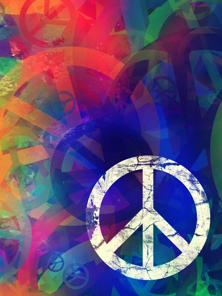 Colagem texturizada abstrata - Fundo da paz — Fotografia de Stock