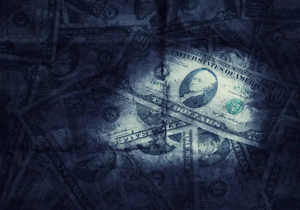 Grunge textured US dollars background — Stock Photo, Image