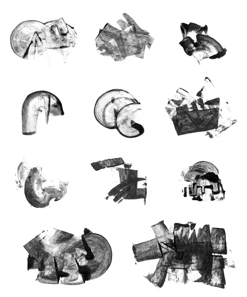 Set of grunge  handpainted design elements — Stock Photo, Image