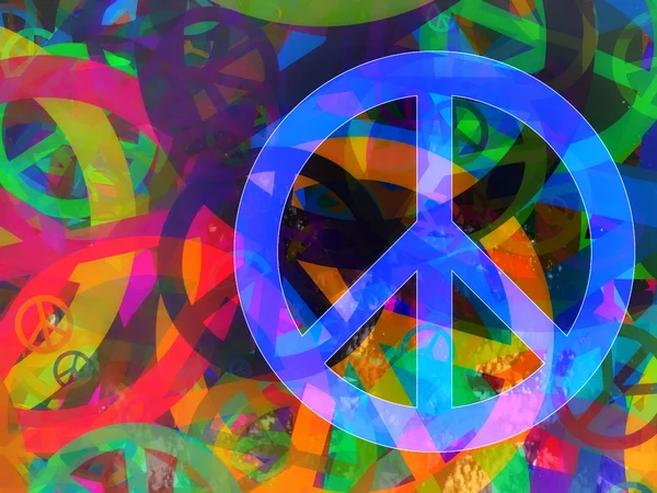 Collage texturizado abstracto - Fondo de paz — Foto de Stock