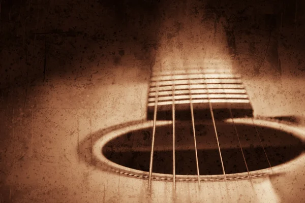 Guitar background , grunge textured image — Stock Photo, Image