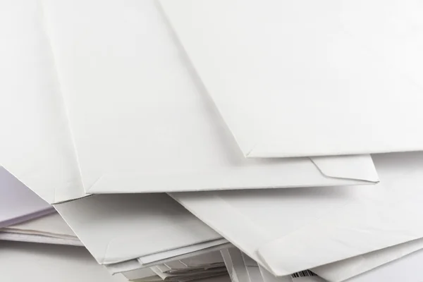 Stack of envelopes close up — Stock Photo, Image