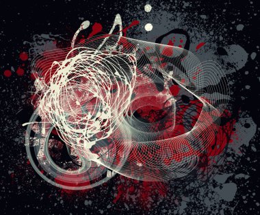 Grunge soyut dokulu kolaj