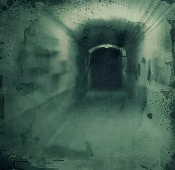 Grunge textured background - hallway — Stock Photo, Image