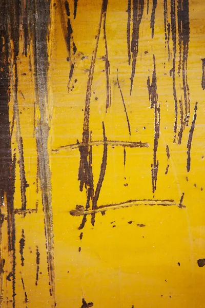 Grunge yellow metal texture or background — Stock Photo, Image