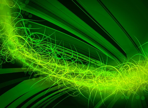 Современный зеленый светящийся абстрактный стиль фона — стоковое фото