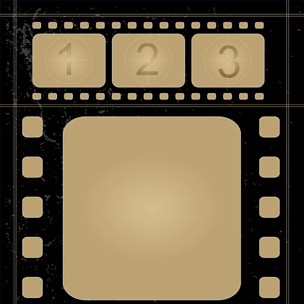 Grunge filmový snímek — Stockový vektor