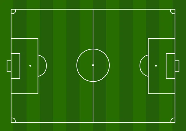 Campo de fútbol — Vector de stock