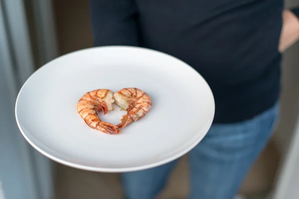 Me encantan los mariscos - espacio para tu texto — Foto de Stock