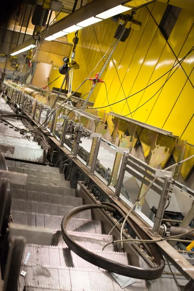 Escalator construction works — Stock Photo, Image