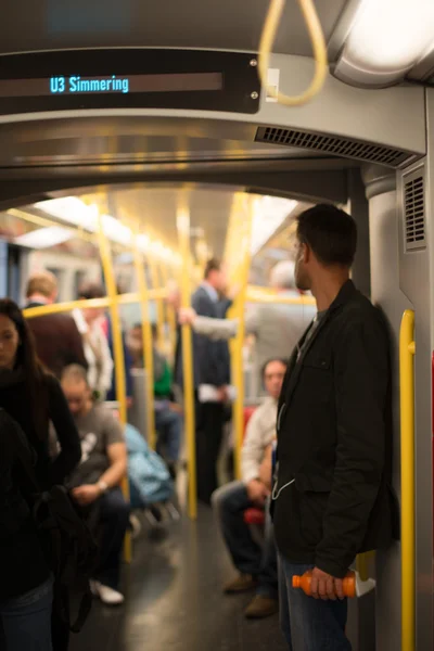 Commuting Vienna metro — Stock Photo, Image