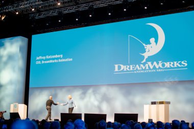 Meg whitman jeffrey Katzenberg'in ağırlıyor