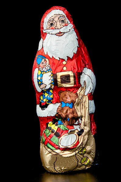 Шоколадный Санта Клаус — стоковое фото