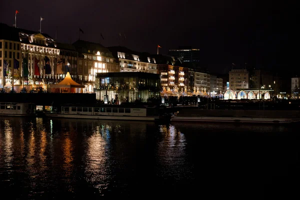 Traditional christmas market in Hamburg, Germany — Stock Photo, Image