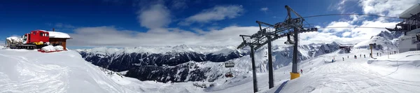 Panorama van de montafon, Oostenrijk — Stockfoto