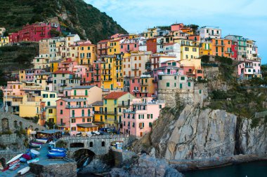 cinque terre Milli Parkı, Manarola kasaba. İtalya