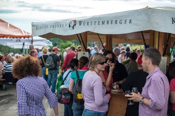 Weintour in uhlbach bei stuttgart — Stockfoto