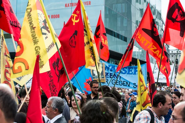 Stuttgart 21 - Manifestación de protesta contra Turquía —  Fotos de Stock