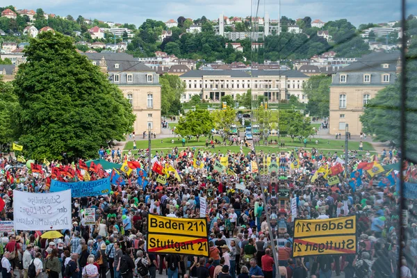 Stuttgart 21 - Manifestación de protesta contra Turquía —  Fotos de Stock