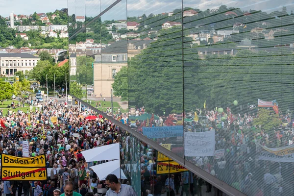 Stuttgart 21 - Manifestación de protesta contra Turquía —  Fotos de Stock