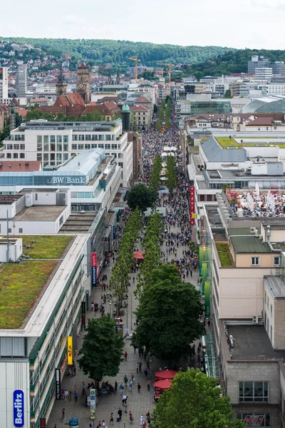 Stuttgart - shopping från ovan — Stockfoto