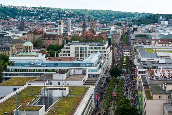 Stuttgart - Shopping from above — Stock Photo, Image