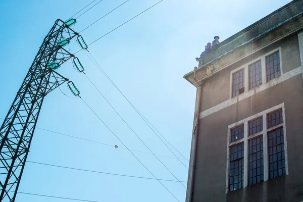 Oude elektrische macht onderstation — Stockfoto