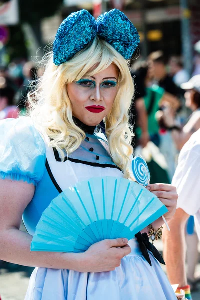 Prachtige deelnemer van christopher street dag — Stockfoto