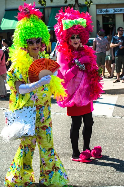 Prachtige deelnemers van christopher street dag — Stockfoto