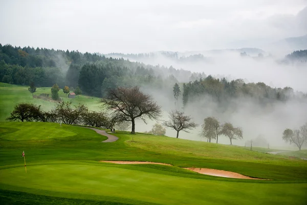 Autumn on the golf course — Stock Photo, Image