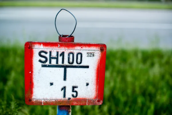 German vintage hydrant sign — Stock Photo, Image