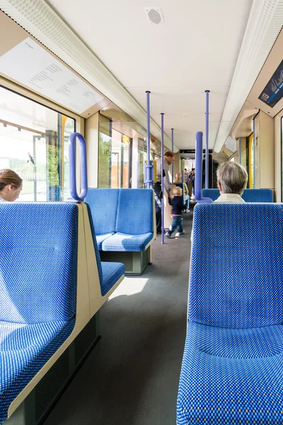 Seats in a tram in Germany — Stock Photo, Image