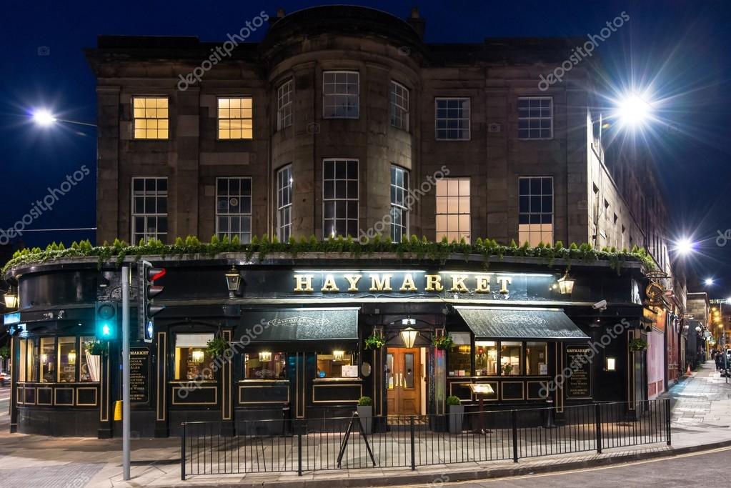 Haymarket Pub in Edinburgh at night Stock Editorial Photo © franky242 48342557
