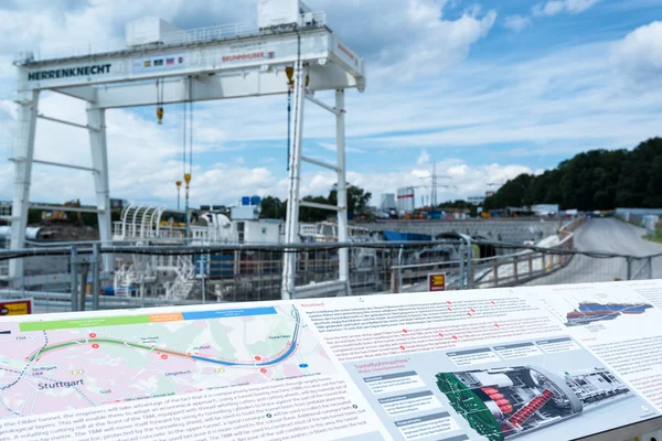 Stuttgart21 tunnel borrplatsen — Stockfoto