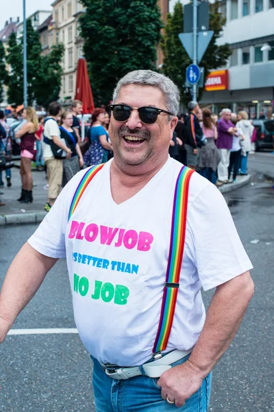 Participant of Christopher Street Day 2014 in Stuttgart, Germany — Stock Photo, Image