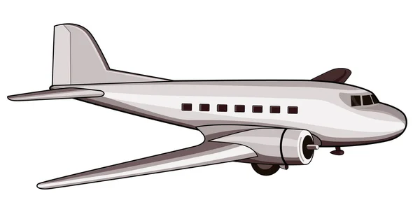 Propeller repülőgép retro — Stock Vector
