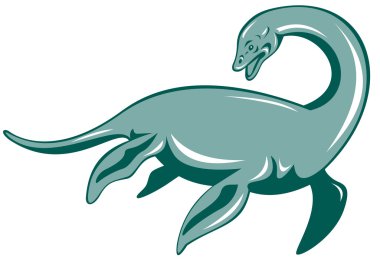 Loch ness canavarı retro