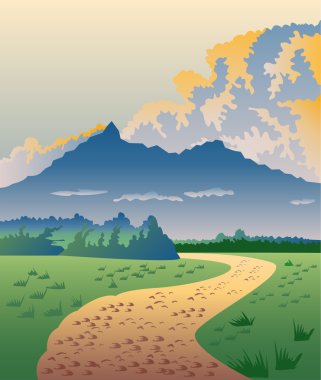dağlara giden yol