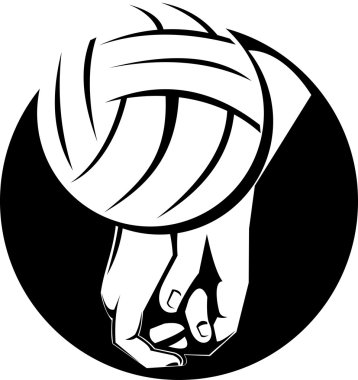 Voleybol oyuncusu topa vuruyor