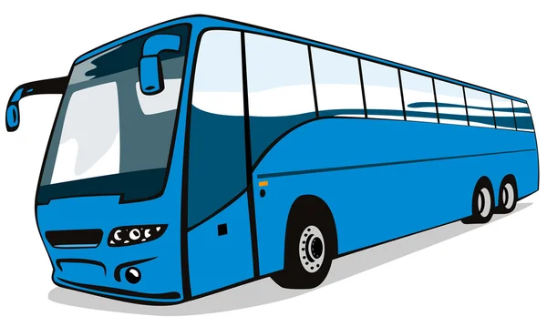 Shuttle Coach Bus Retro — Stock Vector