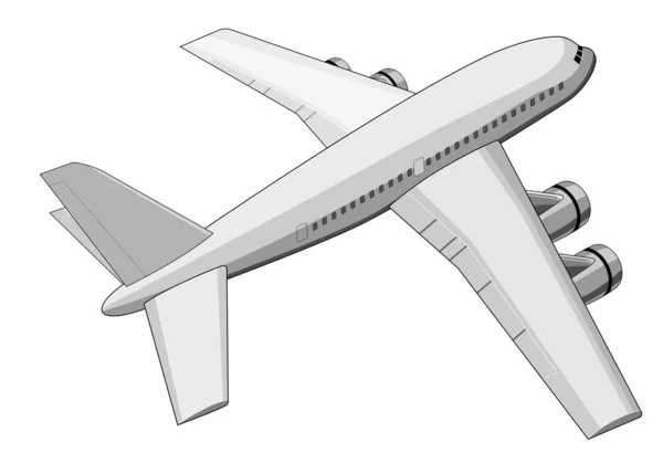 Jumbo jet plane retro — Stock Vector