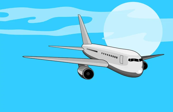 Avion Jumbo Jet rétro — Image vectorielle