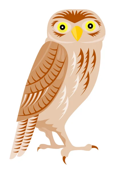 Hibou rétro — Image vectorielle