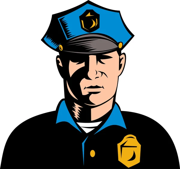 Polizist Polizist — Stockvektor