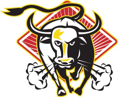Bull Charging Free Vector Eps Cdr Ai Svg Vector Illustration Graphic Art