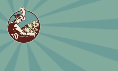 Balık ve balık satıcısı kasap bıçağı