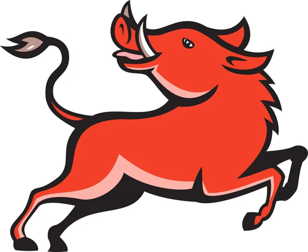 Cerdo salvaje Razorback cerdo — Vector de stock